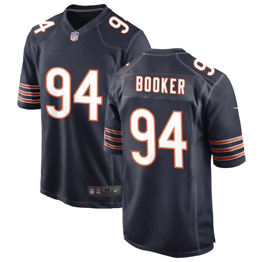 Austin Booker Men's Nike Navy Chicago Bears Custom Game Jersey