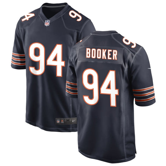 Austin Booker Men's Nike Navy Chicago Bears Custom Game Jersey