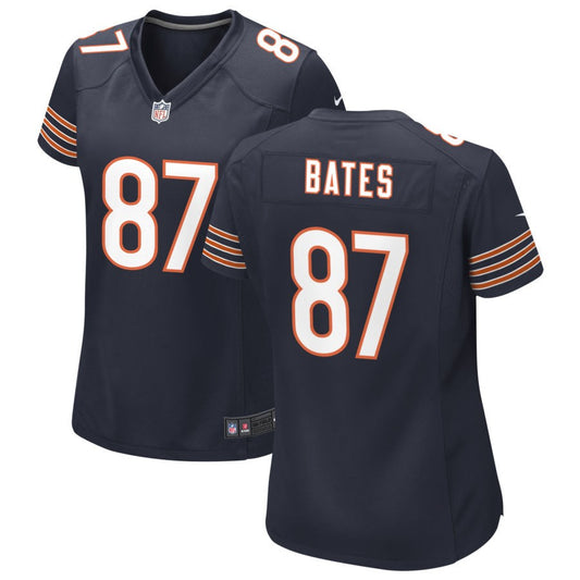 Brenden Bates Women's Nike Navy Chicago Bears Custom Game Jersey