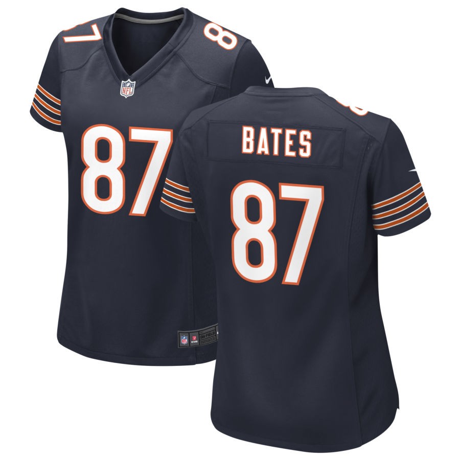 Brenden Bates Women's Nike Navy Chicago Bears Custom Game Jersey
