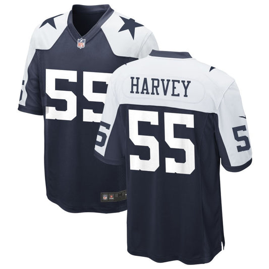 Willie Harvey Men's Nike Navy Dallas Cowboys Alternate Custom Game Jersey