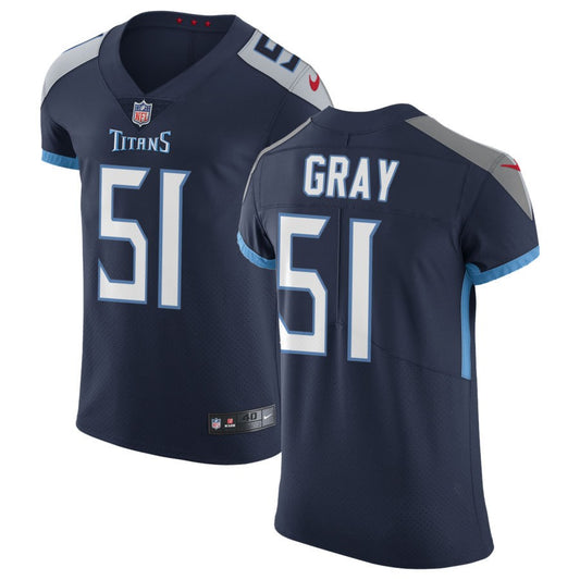 Cedric Gray Men's Nike Navy Tennessee Titans Vapor Untouchable Custom Elite Jersey