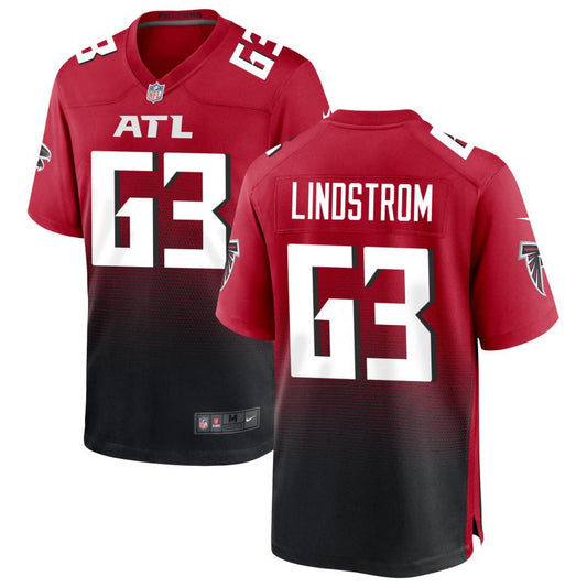 Chris Lindstrom Men's Nike Red Atlanta Falcons Alternate Custom Game Jersey