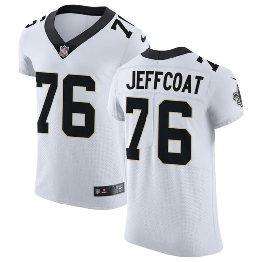 Trajan Jeffcoat Men's Nike White New Orleans Saints Vapor Untouchable Elite Custom Jersey