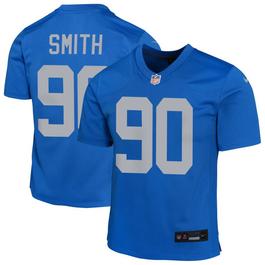 Chris Smith Youth Nike Blue Detroit Lions Alternate Custom Game Jersey