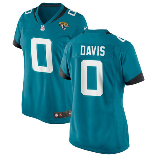 Gabe Davis Women's Nike Teal Jacksonville Jaguars Alternate Custom Game Jersey