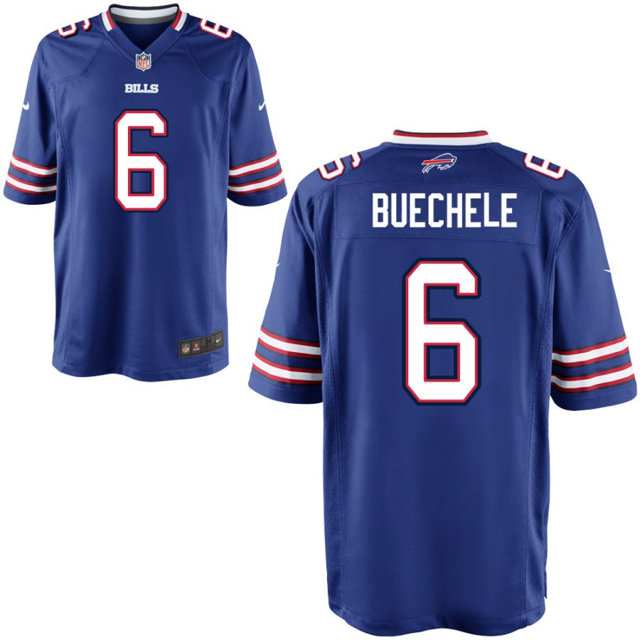 Shane Buechele Youth Nike Royal Buffalo Bills Custom Game Jersey