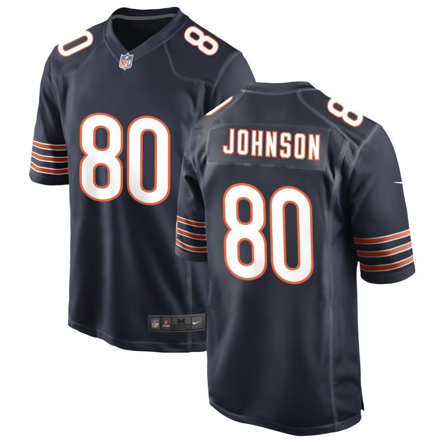 Collin Johnson Men's Nike Navy Chicago Bears Custom Game Jersey
