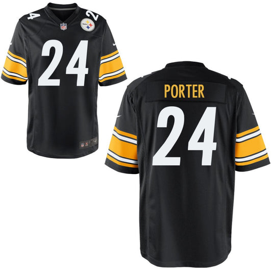 Joey Porter Youth Nike Black Pittsburgh Steelers Custom Game Jersey