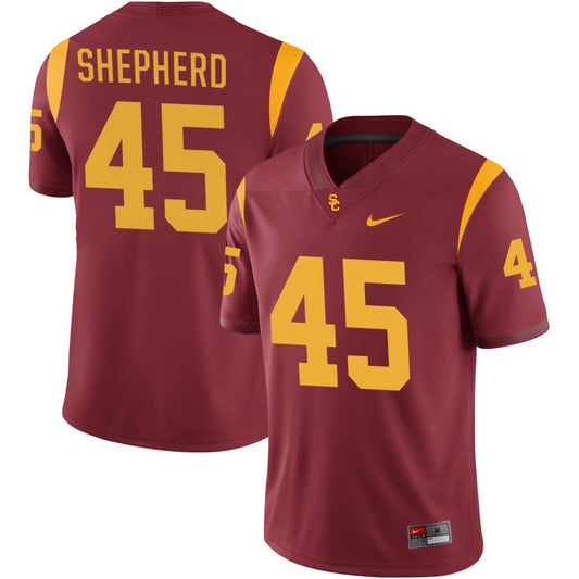 Brandon Shepherd Men's Nike Crimson USC Trojans Pick-A-Player NIL Replica Football Jersey