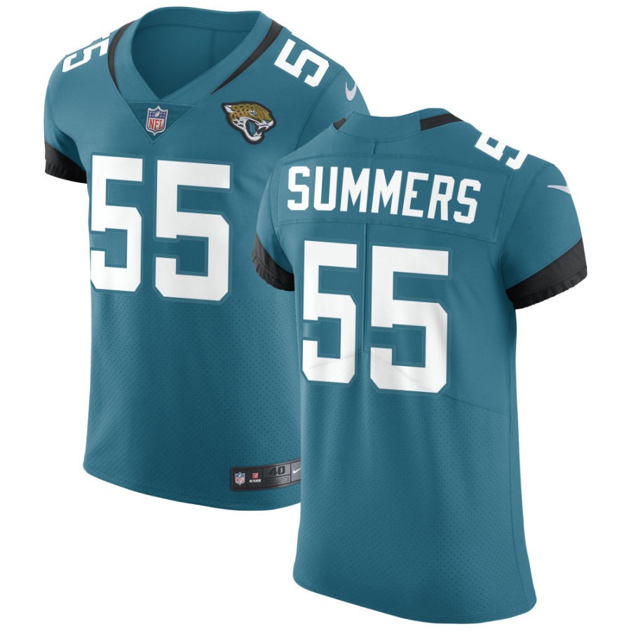 Ty Summers Men's Nike Teal Jacksonville Jaguars Vapor Untouchable Elite Custom Jersey