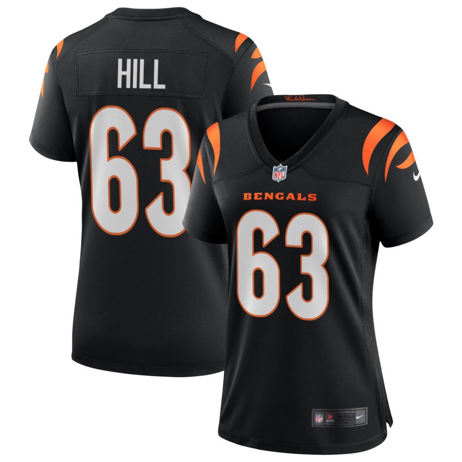 Trey Hill Women's Nike Black Cincinnati Bengals Game Custom Jersey