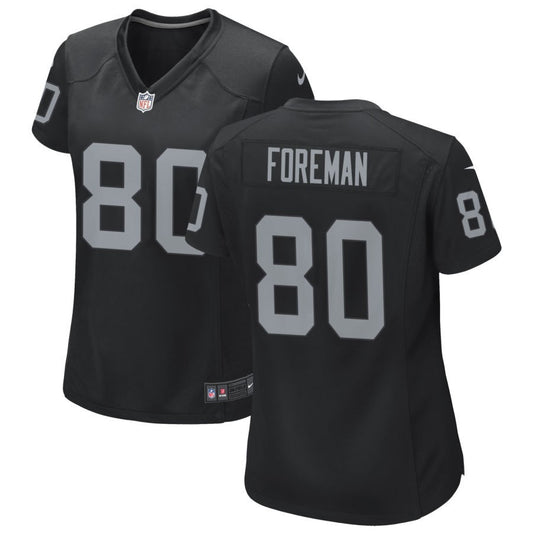 Jeff Foreman Women's Nike Black Las Vegas Raiders Custom Game Jersey