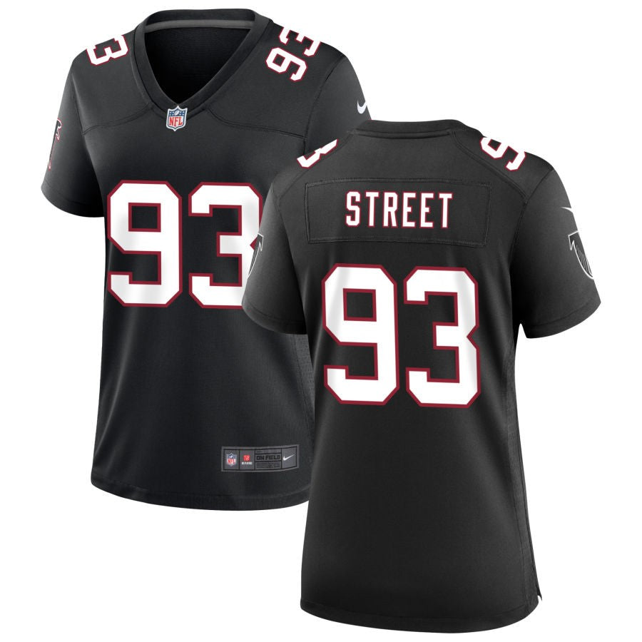 Kentavius Street Women's Nike Black Atlanta Falcons Throwback Custom Game Jersey