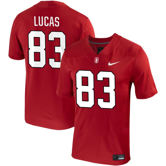 Kale Lucas Men's Nike Cardinal Stanford Cardinal Pick-A-Player NIL Replica Football Jersey