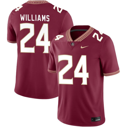 Roydell Williams Men's Nike Garnet Florida State Seminoles 2023 Pick-A-Player NIL Football Game Jersey
