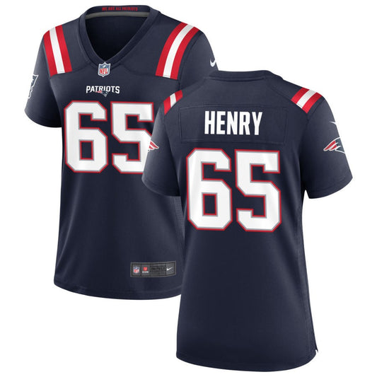 Zuri Henry Women's Nike Navy New England Patriots Custom Game Jersey