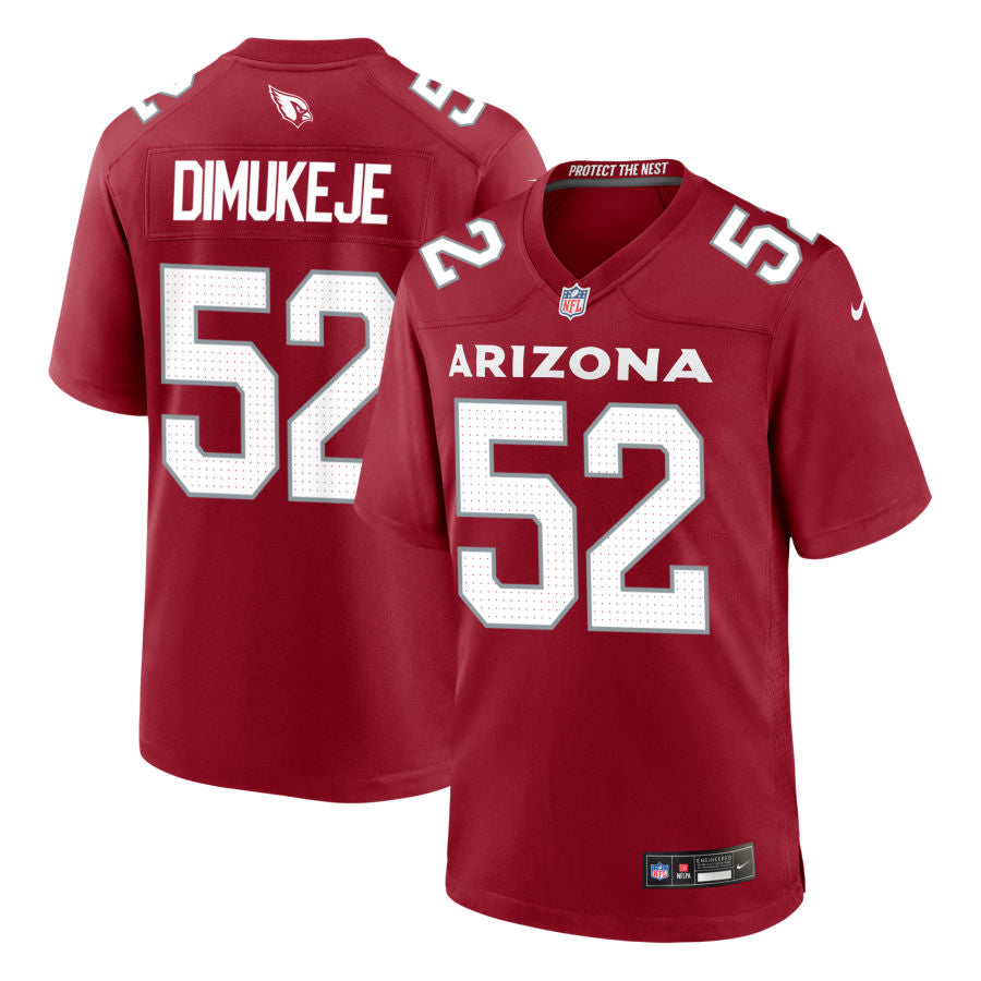 Victor Dimukeje Men's Nike Cardinal Arizona Cardinals Custom Game Jersey