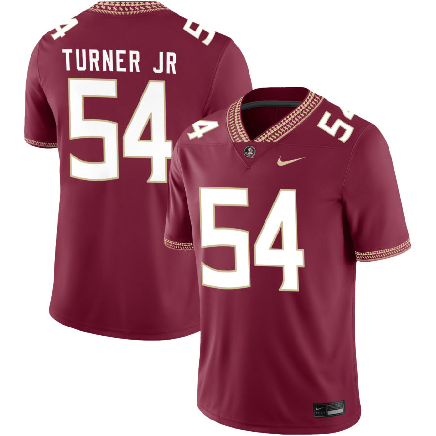 Byron Turner Jr Men's Nike Garnet Florida State Seminoles 2023 Pick-A-Player NIL Football Game Jersey