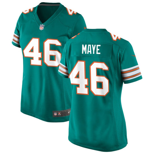 Marcus Maye Women's Nike Aqua Miami Dolphins Alternate Custom Game Jersey