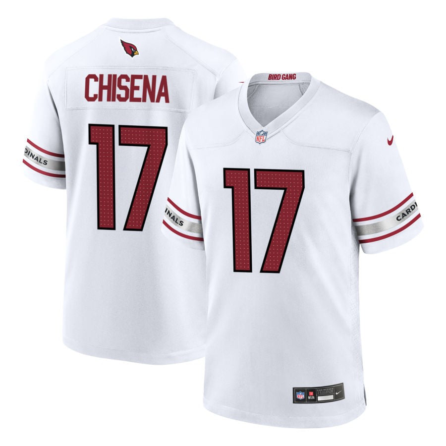 Dan Chisena Men's Nike White Arizona Cardinals Custom Game Jersey