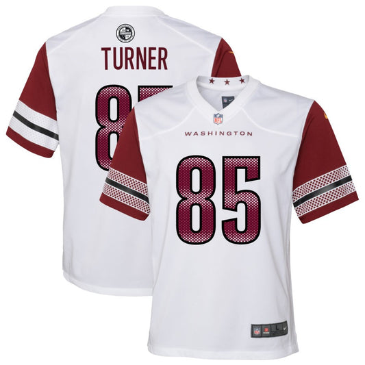 Cole Turner Youth Nike White Washington Commanders Game Custom Player Jersey