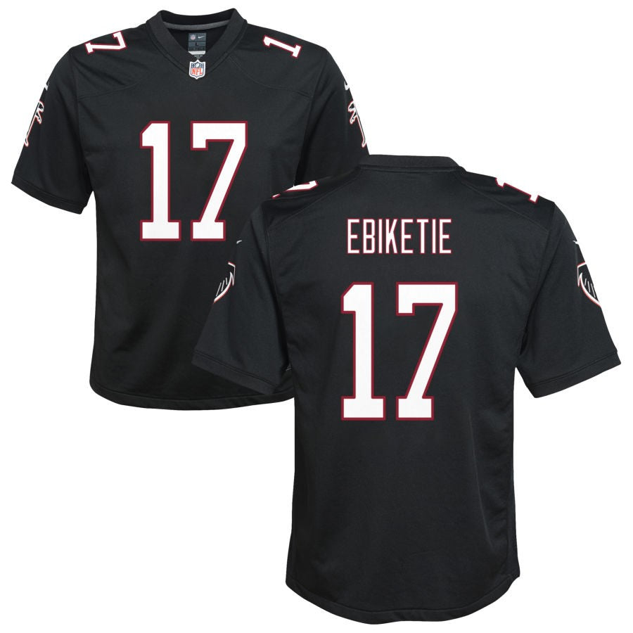 Arnold Ebiketie Youth Nike Black Atlanta Falcons Throwback Custom Game Jersey