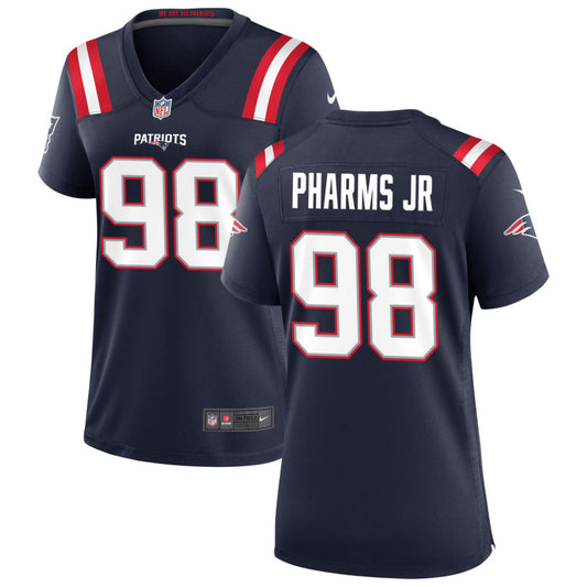 Jeremiah Pharms Jr Women's Nike Navy New England Patriots Custom Game Jersey