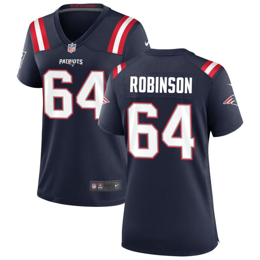 Layden Robinson Women's Nike Navy New England Patriots Custom Game Jersey