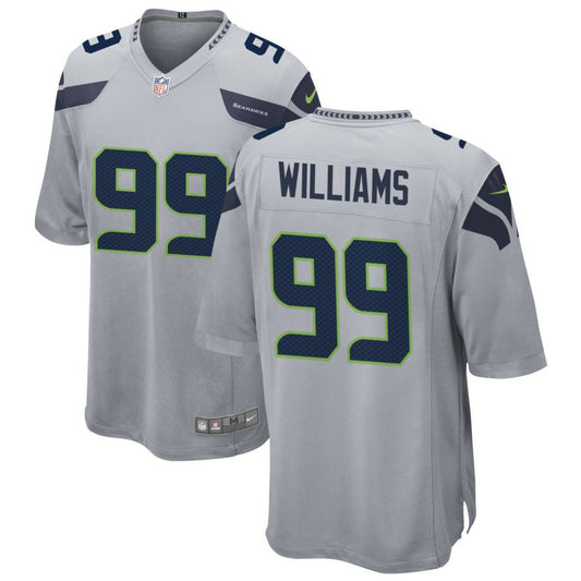 Leonard Williams Men's Nike Gray Seattle Seahawks Alternate Custom Game Jersey