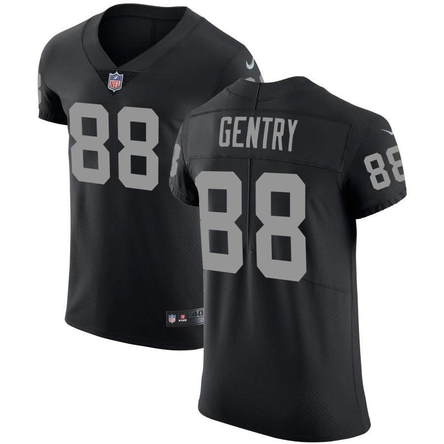 Zach Gentry Men's Nike Black Las Vegas Raiders Vapor Untouchable Custom Elite Jersey