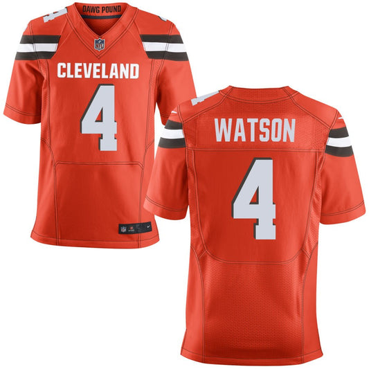 Deshaun Watson Men's Nike Orange Cleveland Browns Custom Alternate Elite Jersey