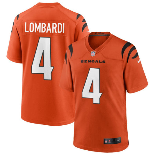 Rocky Lombardi Men's Nike Orange Cincinnati Bengals Alternate Game Custom Jersey