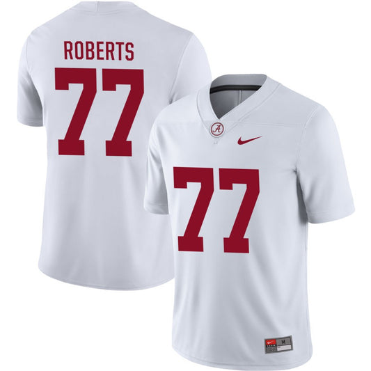 Jaeden Roberts Men's Nike White Alabama Crimson Tide Pick-A-Player NIL Replica Football Jersey