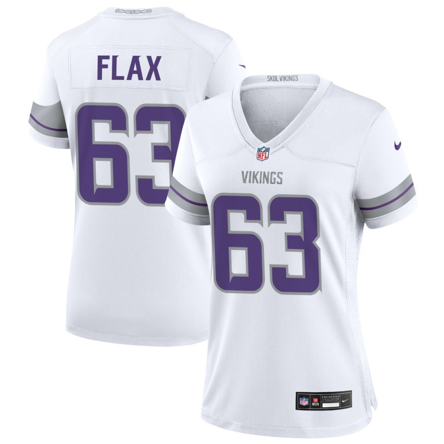 Jeremy Flax Women's Nike White Minnesota Vikings Alternate Custom Game Jersey