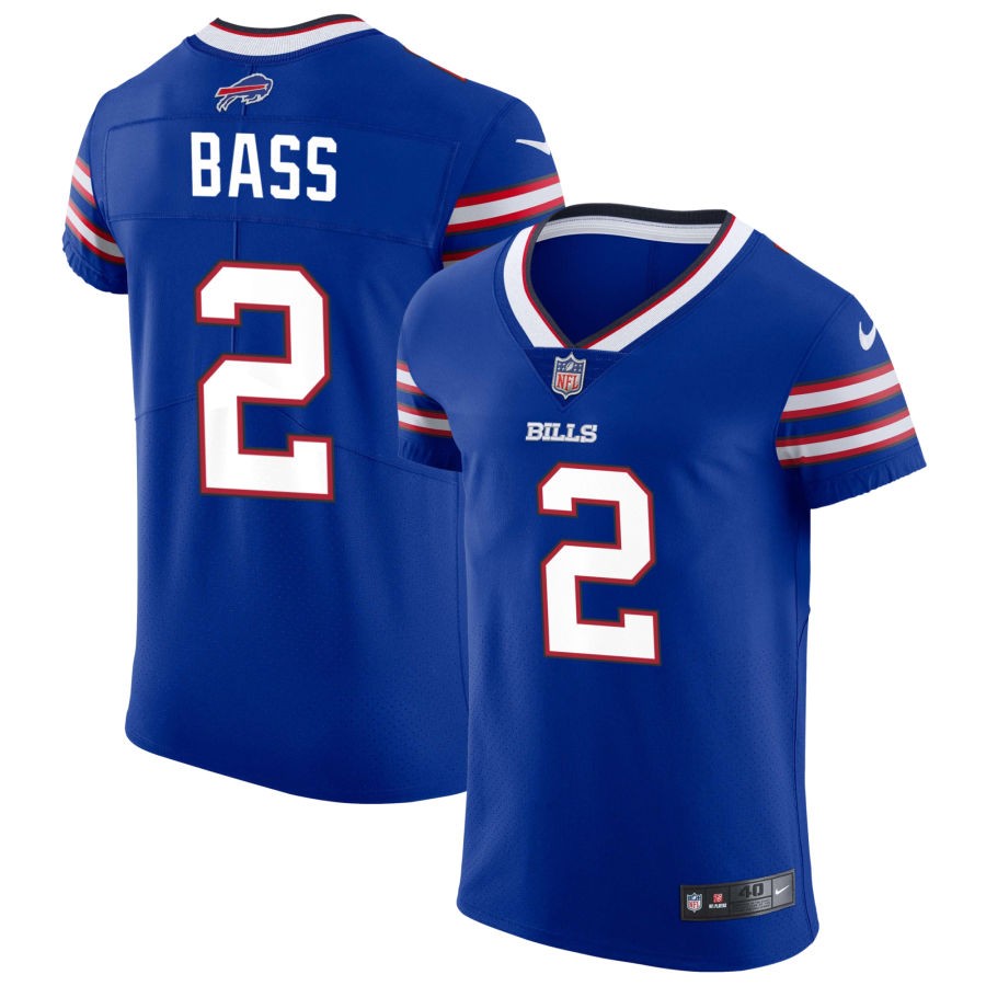 Tyler Bass Men's Nike Royal Buffalo Bills Vapor Elite Custom Jersey