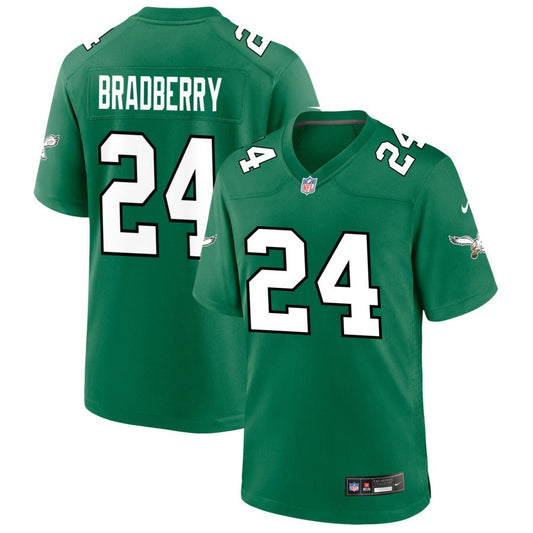 James Bradberry Men's Nike Kelly Green Philadelphia Eagles Alternate Custom Game Jersey