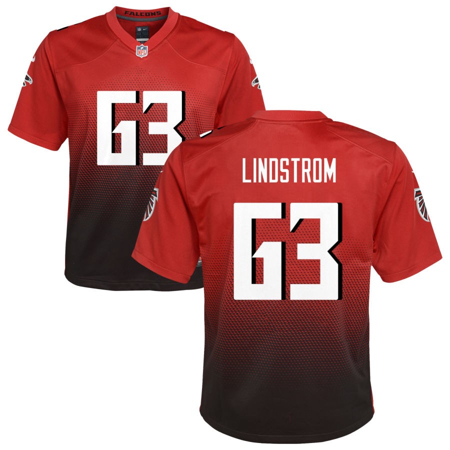 Chris Lindstrom Youth Nike Red Atlanta Falcons Alternate Custom Game Jersey