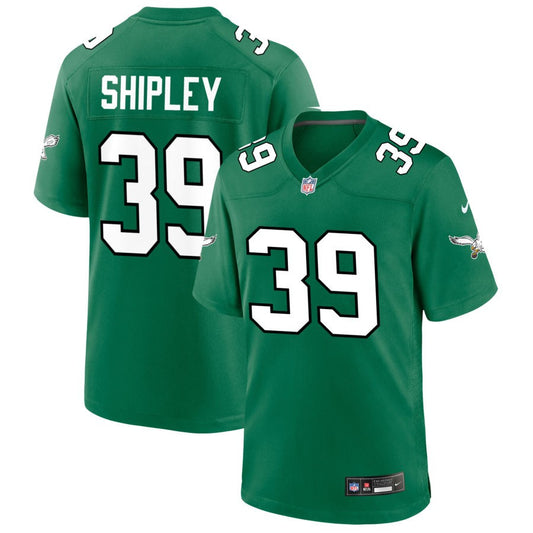 Will Shipley Men's Nike Kelly Green Philadelphia Eagles Alternate Custom Game Jersey