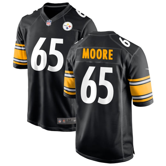 Dan Moore Men's Nike Black Pittsburgh Steelers Custom Game Jersey