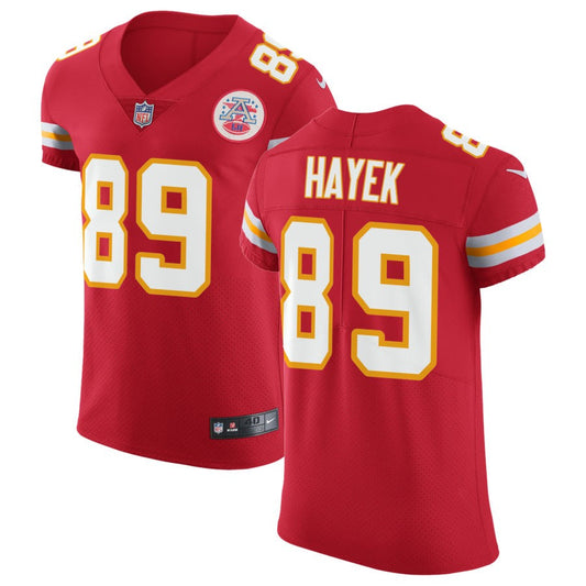 Jaaron Hayek Men's Nike Red Kansas City Chiefs Vapor Untouchable Custom Elite Jersey