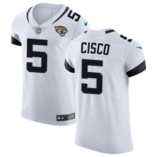 Andre Cisco Men's Nike White Jacksonville Jaguars Vapor Untouchable Elite Custom Jersey