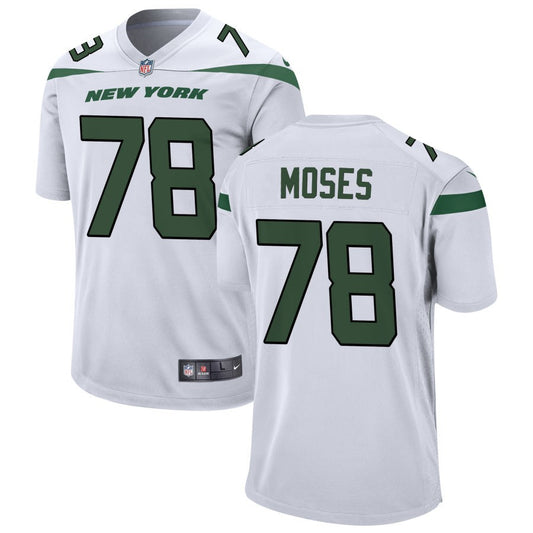 Morgan Moses Men's Nike White New York Jets Custom Game Jersey