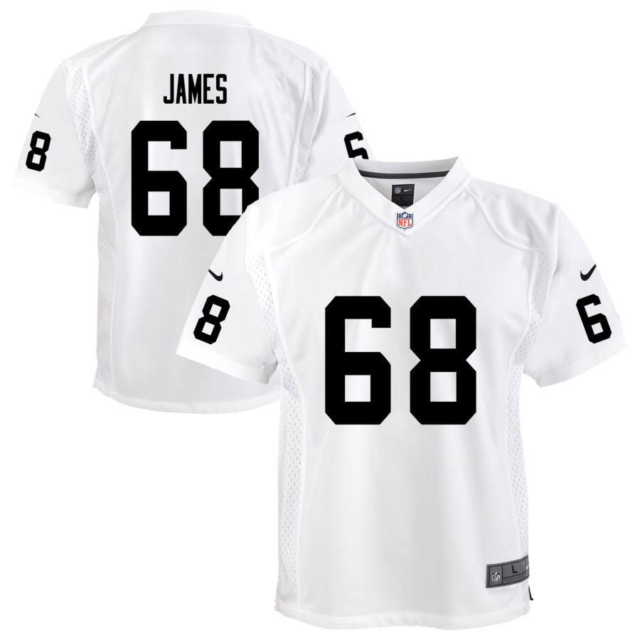 Andre James Youth Nike White Las Vegas Raiders Team Custom Game Jersey