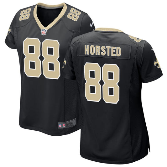 Jesper Horsted Women's Nike Black New Orleans Saints Custom Game Jersey