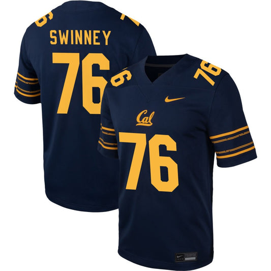 Bastian Swinney Men's Nike  Navy Cal Bears Pick-A-Player NIL Football Game Jersey