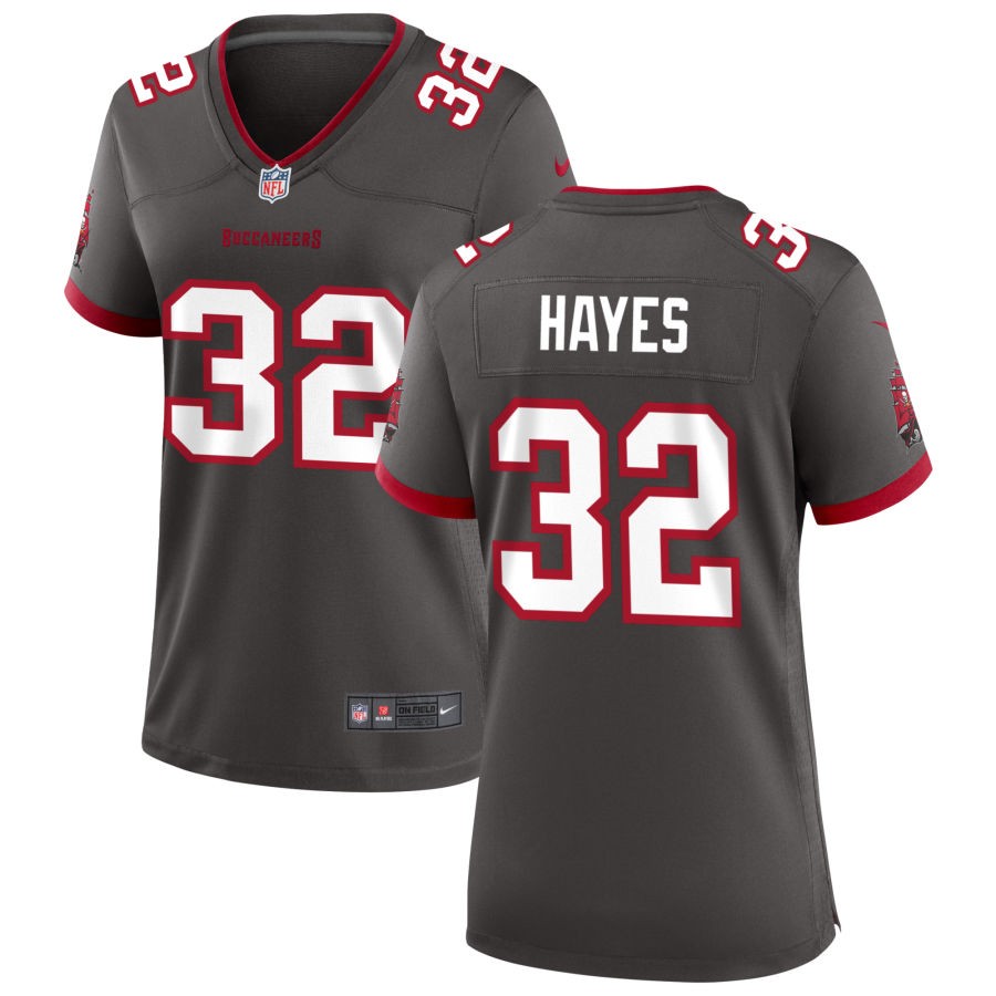 Josh Hayes Women's Nike Pewter Tampa Bay Buccaneers Alternate Custom Game Jersey