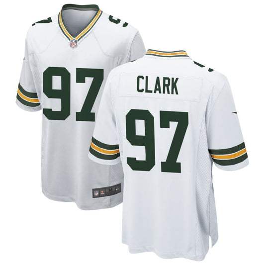 Kenny Clark Men's Nike White Green Bay Packers Custom Game Jersey