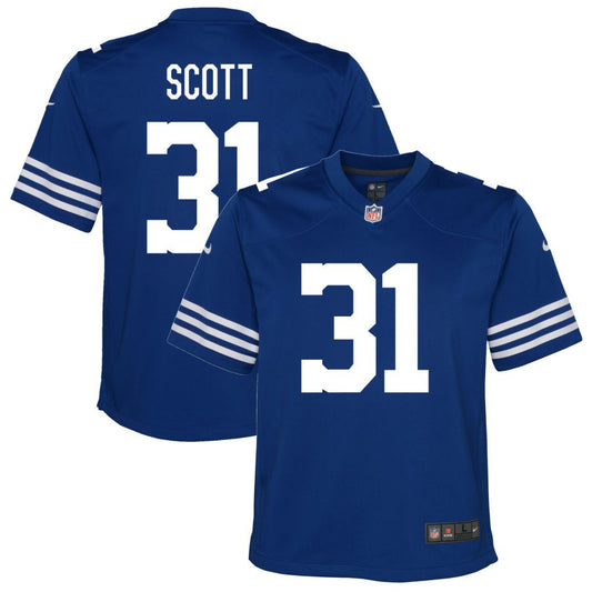 Daniel Scott Youth Nike Royal Indianapolis Colts Alternate Custom Game Jersey