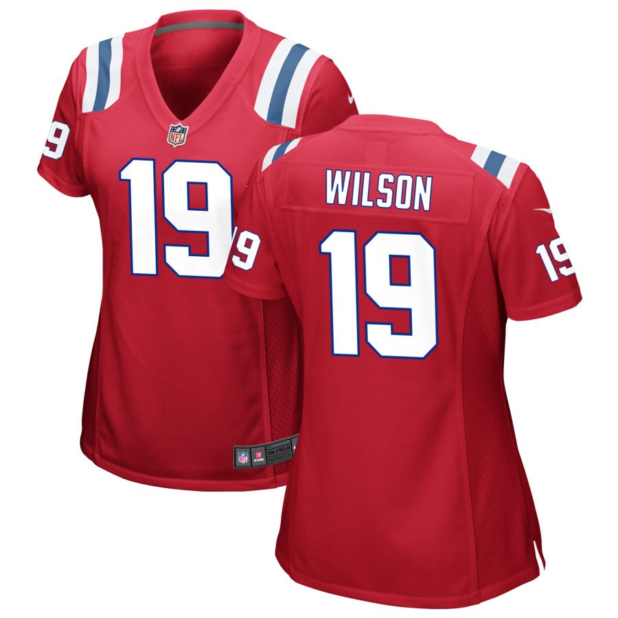 Marco Wilson Women's Nike Red New England Patriots Alternate Custom Jersey